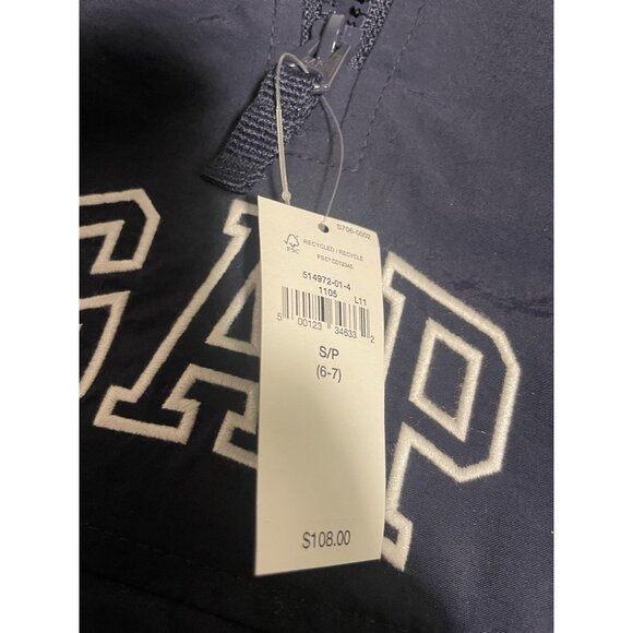 NWT GAP 3PC OUTERWEAR SET SZ SMALL 6-7 Anorak Pullover Hoodie “3/4 Zip & Shorts - Picture 7 of 14